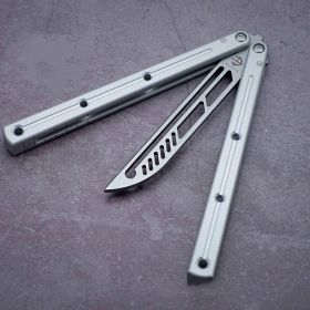 New Version Of Boundless Siren V3 Butterfly Knife Practice Version (Color: White)