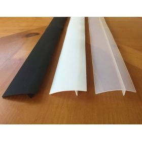 Stove Sealing Strip Cover Oil-proof Gap Strip T-shaped Strip (Option: Transparent-25 Inch Two Pack)