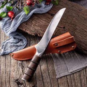 Slaughtering Boning And Cutting Meat Slaughtering Pork And Mutton Slicing Fish Melon And Fruit Boning Knife Stainless Steel (Option: MTG325)