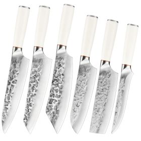 Kitchen Knives Are Forged By Hand (Option: Set of 7kitchen knives)