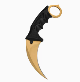 Wild Survival Multi-functional Hunting Knife (Color: Gold)