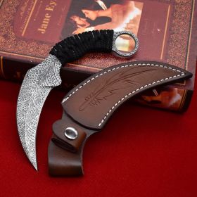 No Front Practice Claw Portable Tool Self-defense Cold Weapon CSGO Eagle Claw Knife (Option: Claw knife with case)